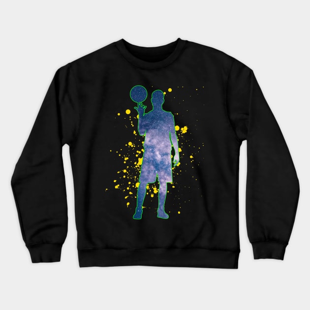 Basketball Player Crewneck Sweatshirt by ShopBuzz